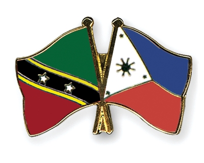 Fahnen Pins St-Kitts-und-Nevis Philippinen