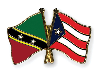 Fahnen Pins St-Kitts-und-Nevis Puerto-Rico