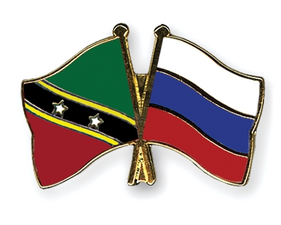 Fahnen Pins St-Kitts-und-Nevis Russland