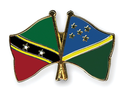 Fahnen Pins St-Kitts-und-Nevis Salomonen