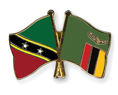 Fahnen Pins St-Kitts-und-Nevis Sambia