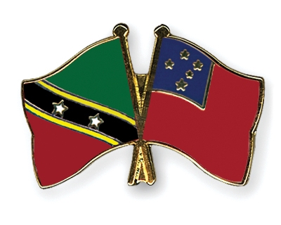 Fahnen Pins St-Kitts-und-Nevis Samoa