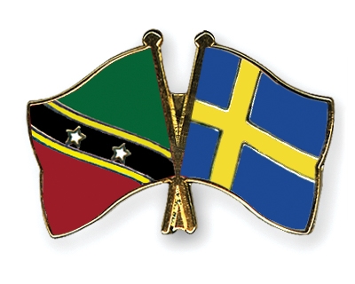 Fahnen Pins St-Kitts-und-Nevis Schweden