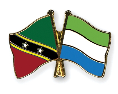 Fahnen Pins St-Kitts-und-Nevis Sierra-Leone