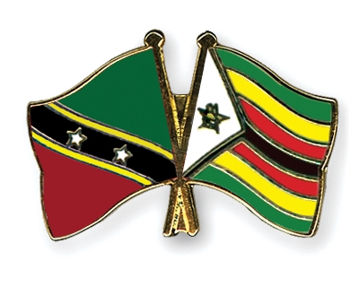 Fahnen Pins St-Kitts-und-Nevis Simbabwe