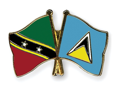 Fahnen Pins St-Kitts-und-Nevis St-Lucia