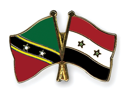 Fahnen Pins St-Kitts-und-Nevis Syrien