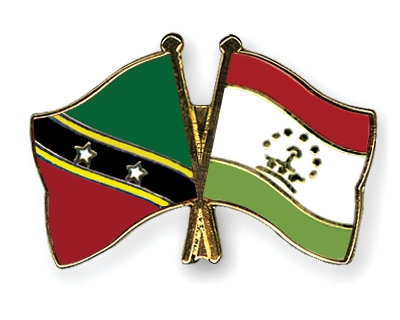 Fahnen Pins St-Kitts-und-Nevis Tadschikistan