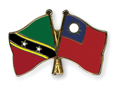 Fahnen Pins St-Kitts-und-Nevis Taiwan