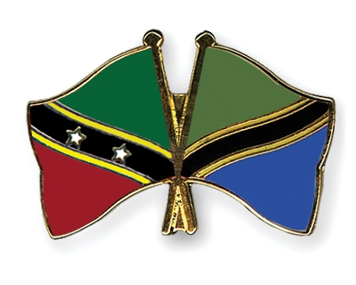 Fahnen Pins St-Kitts-und-Nevis Tansania