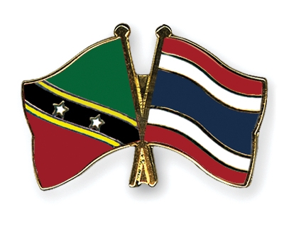 Fahnen Pins St-Kitts-und-Nevis Thailand