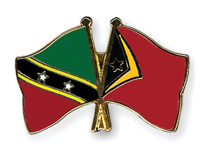 Fahnen Pins St-Kitts-und-Nevis Timor-Leste