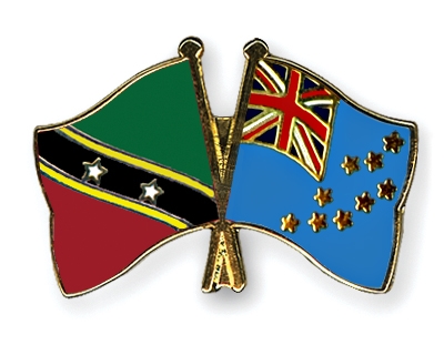 Fahnen Pins St-Kitts-und-Nevis Tuvalu