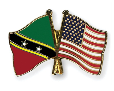 Fahnen Pins St-Kitts-und-Nevis USA