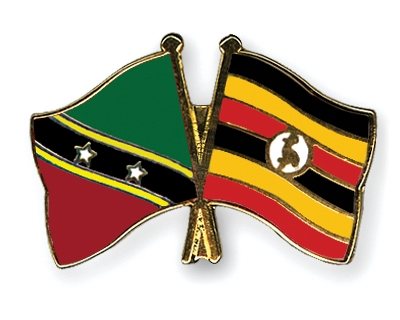 Fahnen Pins St-Kitts-und-Nevis Uganda