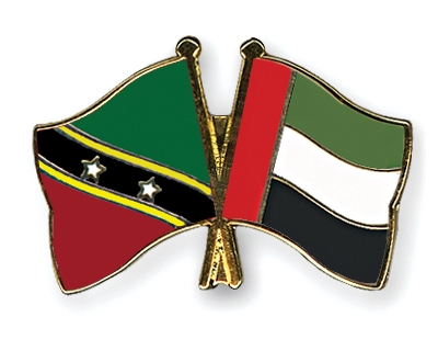 Fahnen Pins St-Kitts-und-Nevis Ver-Arab-Emirate