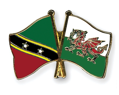 Fahnen Pins St-Kitts-und-Nevis Wales