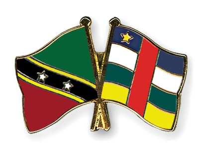 Fahnen Pins St-Kitts-und-Nevis Zentralafrikanische-Republik