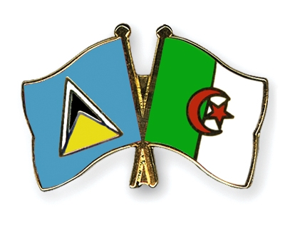 Fahnen Pins St-Lucia Algerien