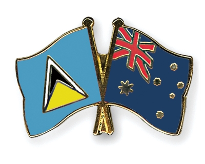 Fahnen Pins St-Lucia Australien