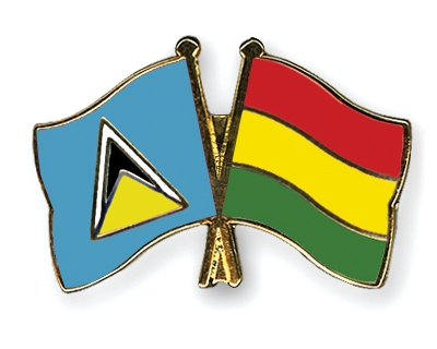 Fahnen Pins St-Lucia Bolivien