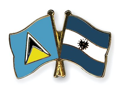 Fahnen Pins St-Lucia El-Salvador