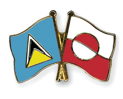 Fahnen Pins St-Lucia Grnland