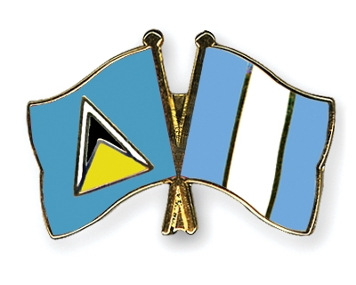 Fahnen Pins St-Lucia Guatemala