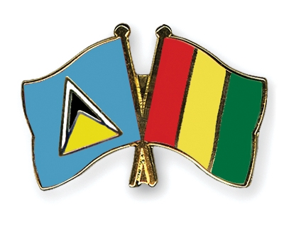 Fahnen Pins St-Lucia Guinea