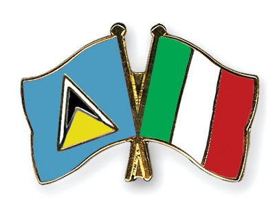 Fahnen Pins St-Lucia Italien