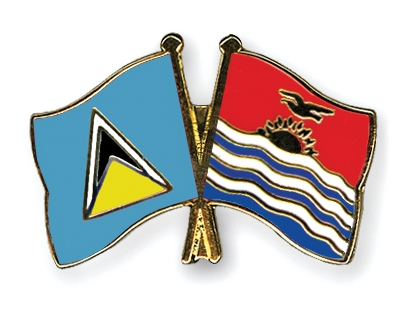 Fahnen Pins St-Lucia Kiribati