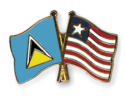 Fahnen Pins St-Lucia Liberia