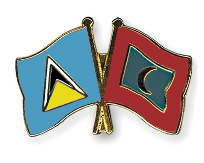 Fahnen Pins St-Lucia Malediven