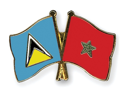 Fahnen Pins St-Lucia Marokko