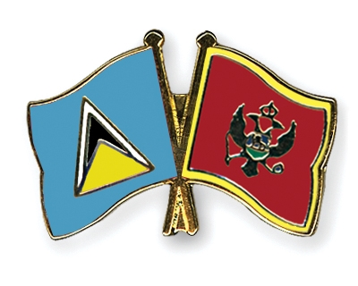 Fahnen Pins St-Lucia Montenegro