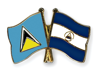 Fahnen Pins St-Lucia Nicaragua