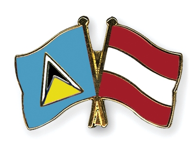 Fahnen Pins St-Lucia sterreich