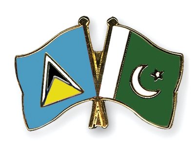 Fahnen Pins St-Lucia Pakistan