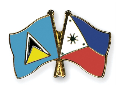 Fahnen Pins St-Lucia Philippinen