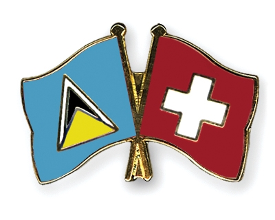 Fahnen Pins St-Lucia Schweiz