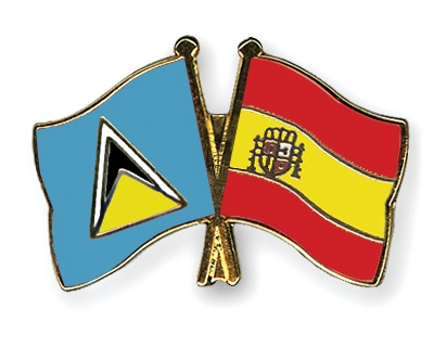 Fahnen Pins St-Lucia Spanien