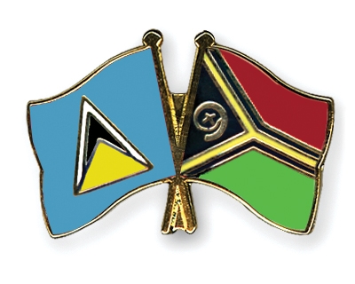 Fahnen Pins St-Lucia Vanuatu