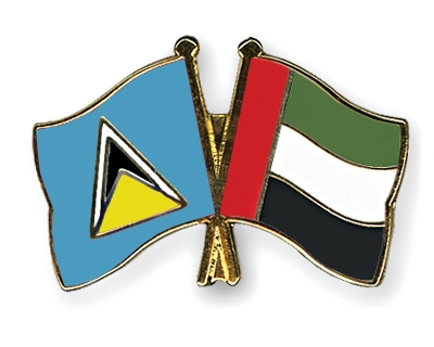 Fahnen Pins St-Lucia Ver-Arab-Emirate