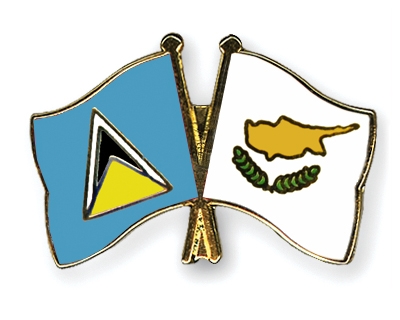 Fahnen Pins St-Lucia Zypern