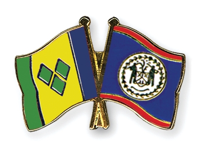 Fahnen Pins St-Vincent-und-die-Grenadinen Belize