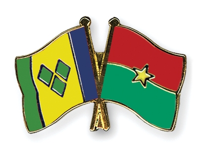 Fahnen Pins St-Vincent-und-die-Grenadinen Burkina-Faso