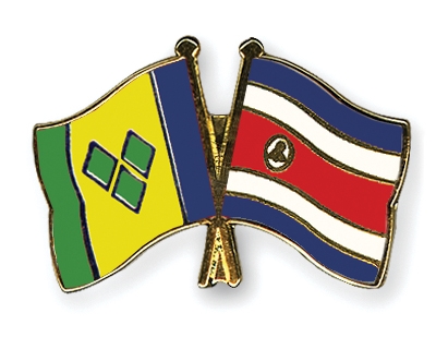 Fahnen Pins St-Vincent-und-die-Grenadinen Costa-Rica