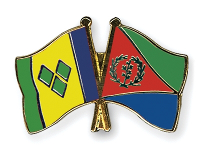 Fahnen Pins St-Vincent-und-die-Grenadinen Eritrea