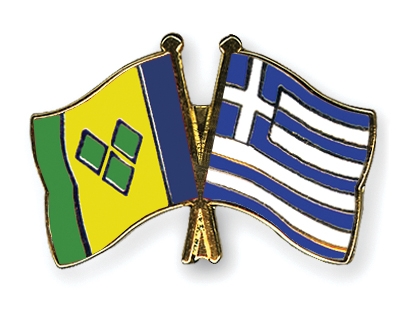 Fahnen Pins St-Vincent-und-die-Grenadinen Griechenland