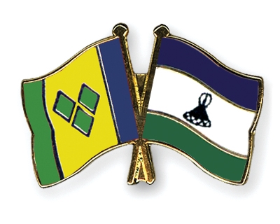 Fahnen Pins St-Vincent-und-die-Grenadinen Lesotho